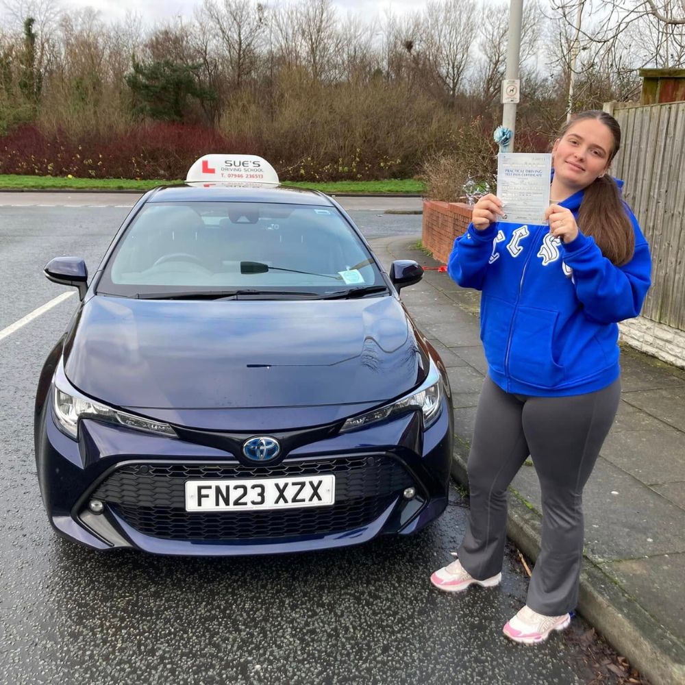 Megan Barnes passed her test on her FIRST ATTEMPT!